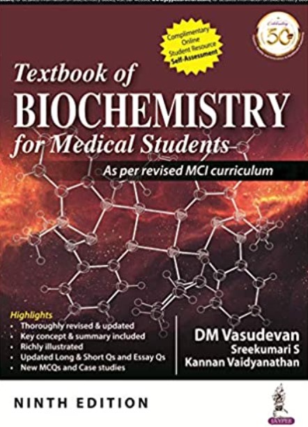 Textbook of Biochemistry for Medical Students 9th Edition PDF Free Download